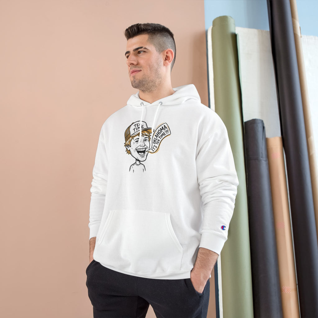 Champion Hoodie — Vintage Cartoon ‘Tea Time’ Graphic Pullover