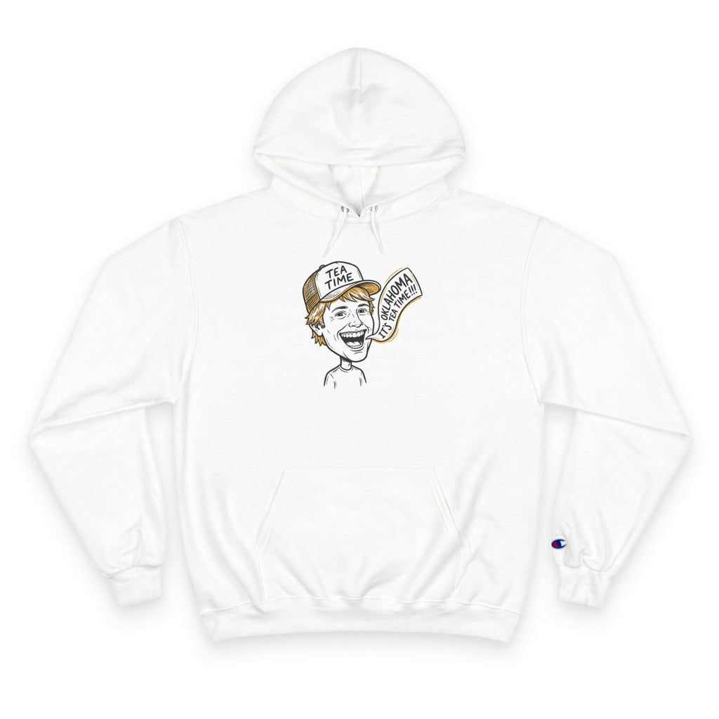 Champion Hoodie — Vintage Cartoon ‘Tea Time’ Graphic Pullover