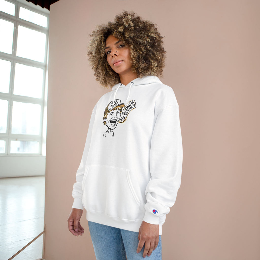 Champion Hoodie — Vintage Cartoon ‘Tea Time’ Graphic Pullover